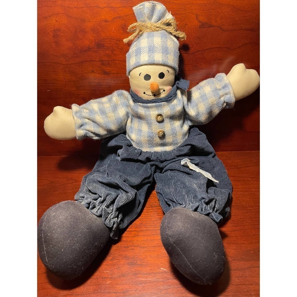 Boyds Bears Snowman Peter Frost Plush Stuffed Animal Decor